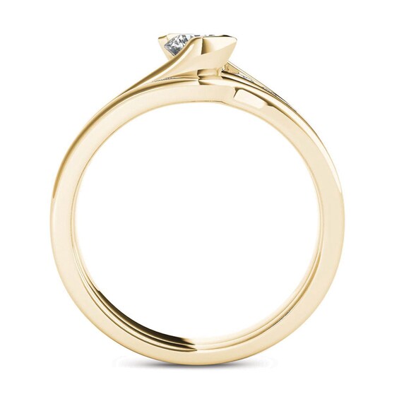 Previously Owned - 1/2 CT. T.w. Diamond Bypass Bridal Set in 14K Gold