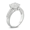 Thumbnail Image 2 of Previously Owned - 1 CT. T.W. Diamond Cushion Frame Multi-Row Engagement Ring in 14K White Gold