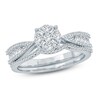 Thumbnail Image 1 of Previously Owned - 5/8 CT. T.W. Composite Diamond Bridal Set in 10K White Gold