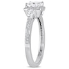 Thumbnail Image 2 of Previously Owned - 1-1/3 CT. T.W. Cushion-Cut Diamond Frame Engagement Ring in 14K White Gold