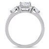 Thumbnail Image 3 of Previously Owned - 1-1/3 CT. T.W. Cushion-Cut Diamond Frame Engagement Ring in 14K White Gold