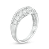 Thumbnail Image 2 of Previously Owned - 1 CT. T.W. Diamond Two Row Contour Band in 14K White Gold