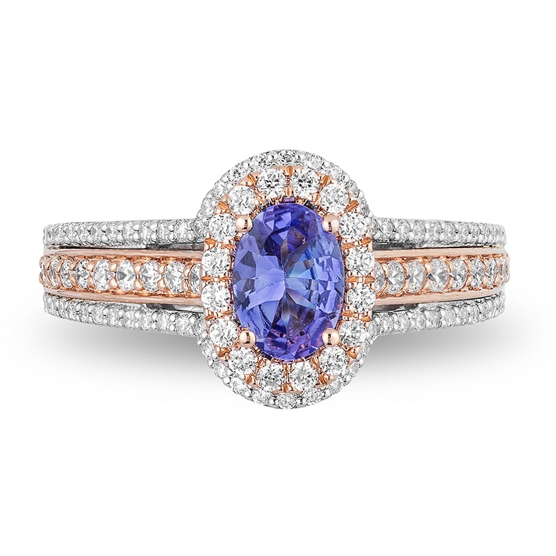 Previously Owned - Enchanted Disney Ariel Tanzanite and 3/4 CT. T.W ...