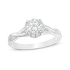 Thumbnail Image 1 of Previously Owned - 5/8 CT. T.W. Diamond Frame Twist Vintage-Style Engagement Ring in 14K Two-Tone Gold