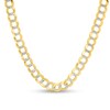 Thumbnail Image 1 of Previously Owned - Men's 9.7mm Diamond-Cut Curb Chain Necklace in 14K Two-Tone Gold - 24"