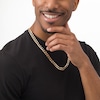 Thumbnail Image 3 of Previously Owned - Men's 9.7mm Diamond-Cut Curb Chain Necklace in 14K Two-Tone Gold - 24"