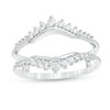 Thumbnail Image 1 of Previously Owned - 3/8 CT. T.W. Diamond Sunburst Solitaire Enhancer in 14K White Gold