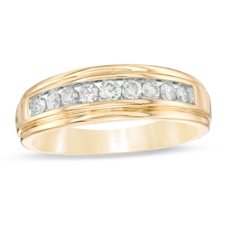 Main Image 1 of Previously Owned - 1/2 CT. T.W. Diamond Anniversary Band in 10K Gold
