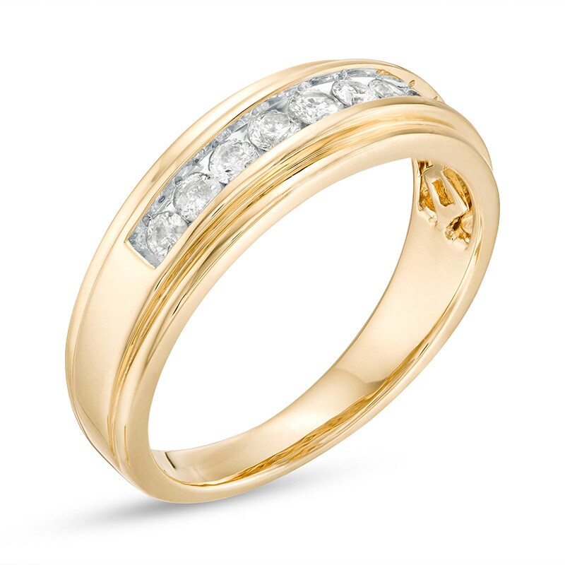 Main Image 2 of Previously Owned - 1/2 CT. T.W. Diamond Anniversary Band in 10K Gold