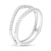 Thumbnail Image 2 of Previously Owned - 1/4 CT. T.W. Diamond Contour Solitaire Enhancer in 10K White Gold