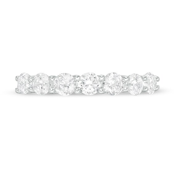 Previously Owned - 1 CT. T.w. Lab-Grown Diamond Seven Stone Anniversary Band in 14K White Gold (F/Si2)
