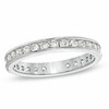 Thumbnail Image 1 of Previously Owned - 1 CT. T.W. Diamond Channel-Set Eternity Wedding Band in 14K White Gold