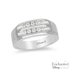 Thumbnail Image 1 of Previously Owned - Enchanted Disney 1/4 CT. T.W. Diamond Two Row Wedding Band in 14K White Gold