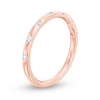 Thumbnail Image 2 of Previously Owned - 1/8 CT. T.W. Diamond Seven Stone Station Anniversary Band in 10K Rose Gold