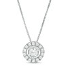 Thumbnail Image 1 of Previously Owned - 1/3 CT. T.W. Diamond Frame Pendant in 10K White Gold