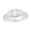 Thumbnail Image 1 of Previously Owned - 2 CT. T.W. Oval Diamond Past Present Future® Engagement Ring in 14K White Gold (I/I1)
