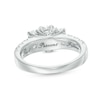 Thumbnail Image 4 of Previously Owned - 2 CT. T.W. Oval Diamond Past Present Future® Engagement Ring in 14K White Gold (I/I1)