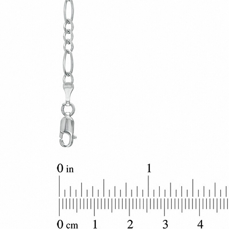 Main Image 2 of Previously Owned - Men's 7.0mm Figaro Chain Necklace in Sterling Silver - 24"