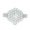 Thumbnail Image 4 of Previously Owned - Vera Wang Love Collection 1-5/8 CT. T.W. Diamond Hexagon Frame Engagement Ring in 14K White Gold