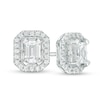 Thumbnail Image 1 of Previously Owned - 1 CT. T.W. Emerald-Cut Diamond Stud Earrings in 14K White Gold (I/SI2)