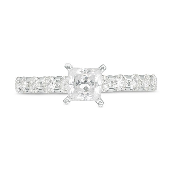 Previously Owned - 1 CT. T.w. Princess-Cut Diamond Engagement Ring in 14K White Gold