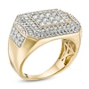 Thumbnail Image 2 of Previously Owned - 2 CT. T.W. Composite Diamond Rectangular Frame Ring in 10K Gold