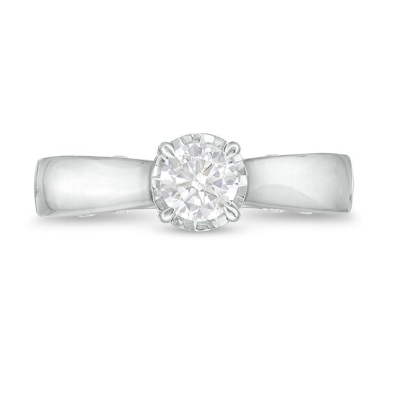Previously Owned - 1 CT. T.w. Diamond Solitaire Engagement Ring in 10K White Gold (I/I3)
