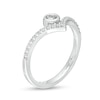 Thumbnail Image 2 of Previously Owned - Marilyn Monroe™ Collection 1/5 CT. T.W. Diamond Chevron Ring in 10K White Gold
