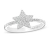 Thumbnail Image 1 of Previously Owned - Marilyn Monroe™ Collection 1/6 T. T.W. Diamond Star Ring in Sterling Silver