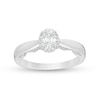 Thumbnail Image 1 of Previously Owned - Celebration Ideal 3/4 CT. T.W. Oval Diamond Frame Engagement Ring in 14K White Gold (I/I1)
