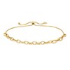 Thumbnail Image 1 of Previously Owned - 6.0mm Circle Link Bolo Bracelet in Hollow 10K Gold - 10.5"