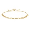 Thumbnail Image 0 of Previously Owned - 6.0mm Circle Link Bolo Bracelet in Hollow 10K Gold - 10.5"