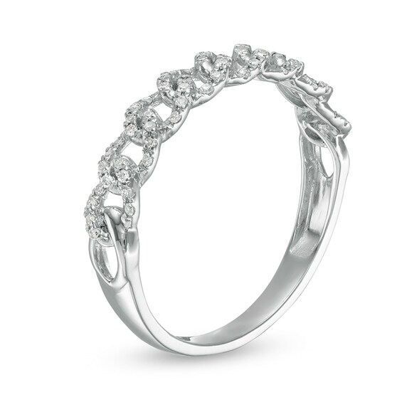 Previously Owned - 1/6 CT. T.w. Diamond Link Band in 10K White Gold
