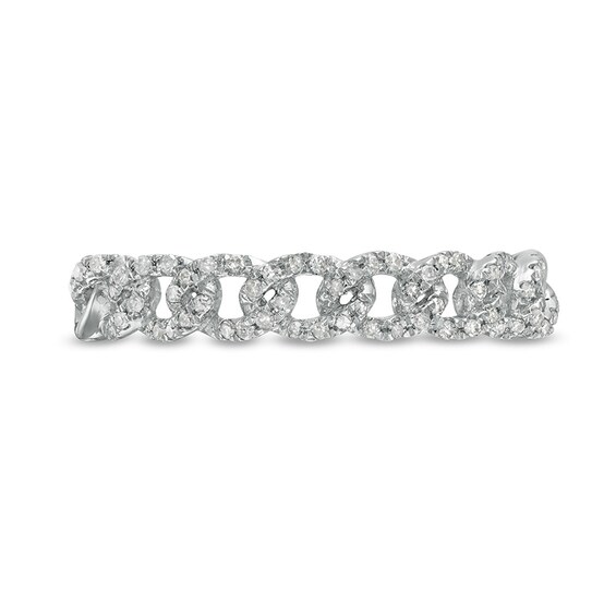 Previously Owned - 1/6 CT. T.w. Diamond Link Band in 10K White Gold