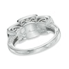 Thumbnail Image 3 of Previously Owned - 1-1/2 CT. T.W. Princess-Cut Quad Diamond Past Present Future® Ring in 14K White Gold