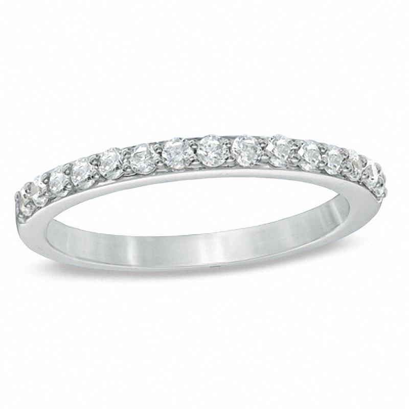 Main Image 1 of Previously Owned - Celebration 102® 3/8 CT. T.W. Diamond Anniversary Band in 18K White Gold (I/SI2)