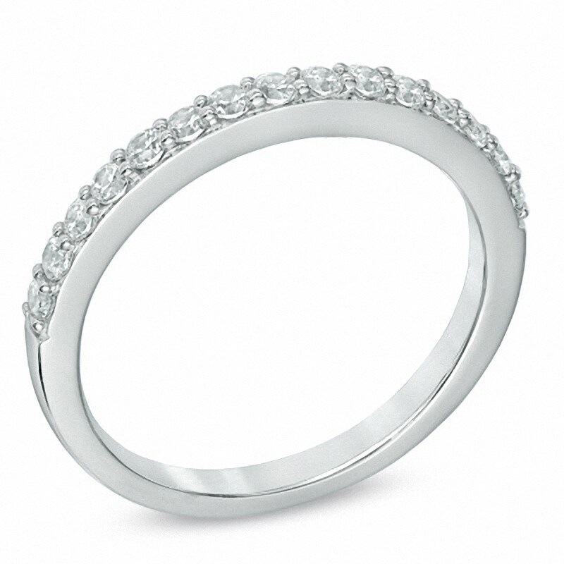 Main Image 2 of Previously Owned - Celebration 102® 3/8 CT. T.W. Diamond Anniversary Band in 18K White Gold (I/SI2)