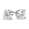 Thumbnail Image 1 of Previously Owned - 1 CT. T.W. Diamond Solitaire Stud Earrings in 14K White Gold