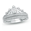 Thumbnail Image 1 of Previously Owned - 1/3 CT. T.W. Composite Diamond Tiara Bridal Set in 10K White Gold