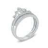 Thumbnail Image 2 of Previously Owned - 1/3 CT. T.W. Composite Diamond Tiara Bridal Set in 10K White Gold