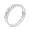 Thumbnail Image 2 of Previously Owned - 1/4 CT. T.W. Diamond Vintage-Style Wedding Band in 10K White Gold