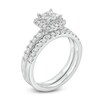 Thumbnail Image 2 of Previously Owned - 1 CT. T.W. Quad Princess-Cut Diamond Frame Bridal Set in 14K White Gold