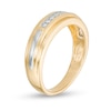 Thumbnail Image 4 of Previously Owned - and 1/3 CT. T.W. Diamond Bridal and Wedding Band Set in 10K Two-Tone Gold