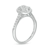 Thumbnail Image 3 of Previously Owned - 1/2 CT. T.W. Composite Oval Diamond Frame Engagement Ring in 10K White Gold