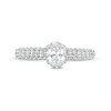 Thumbnail Image 4 of Previously Owned - 1-1/2 CT. T.W. Oval Lab-Grown Diamond Engagement Ring in 14K White Gold (F/VS2)
