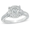 Thumbnail Image 0 of Previously Owned - 1 CT. T.W. Diamond Cluster Engagement Ring in 14K White Gold