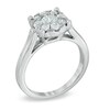Thumbnail Image 1 of Previously Owned - 1 CT. T.W. Diamond Cluster Engagement Ring in 14K White Gold