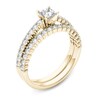Thumbnail Image 2 of Previously Owned - 1 CT. T.W. Princess-Cut Diamond Bridal Set in 14K Gold