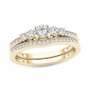 Thumbnail Image 1 of Previously Owned - 1/2 CT. T.W. Diamond Five Stone Bridal Set in 14K Gold
