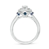 Thumbnail Image 3 of Previously Owned - Vera Wang Love Collection 5/8 CT. T.W. Diamond and Sapphire Frame Engagement Ring in 14K White Gold